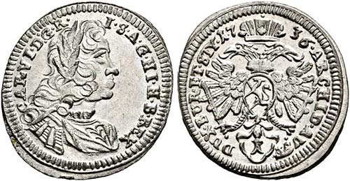 (D)   Karl VI. 1711-1740.  - als ... 
