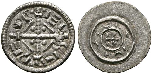Geza II. 1141-1162 - Denar (0,32g) ... 