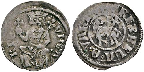 Bela IV. 1235-1270 - Denar (0,8g) ... 