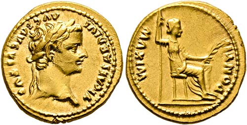 Tiberius (14-37) - Aureus (7,81 ... 