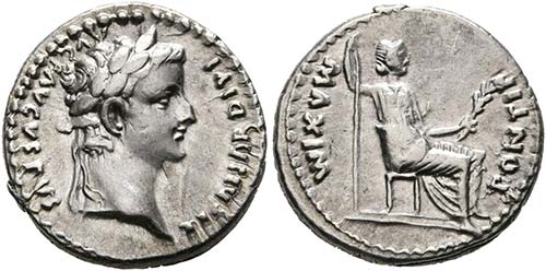 Tiberius (14-37) - Denarius (3,82 ... 