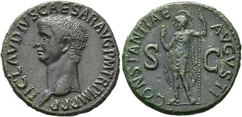 Claudius (41-54) - As (12,09 g), ... 