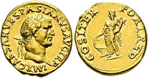 Vespasianus (69-79) - Aureus (7,22 ... 