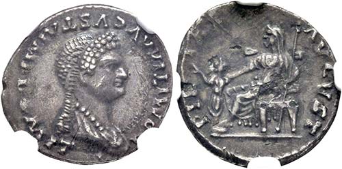 Domitia (81-83/96) - Denarius ... 