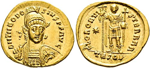 Theodosius II. (402-450) - Solidus ... 