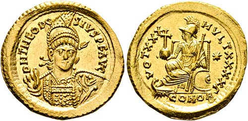 Theodosius II. (402-450) - Solidus ... 