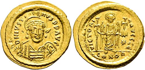 Iustinus I. (518-527) - Solidus ... 
