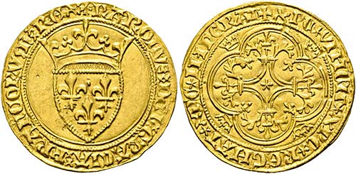 Karl VI. 1380-1422 - Ecu dor à ... 