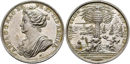 Anna 1702-1714 - AR-Medaille ... 