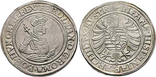 Ferdinand I. 1521-1564 - 1/2 Taler ... 