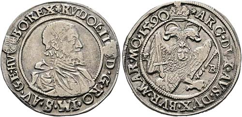 Rudolf II. 1576-1612 - 1/4 Taler ... 