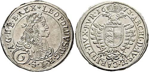 Leopold I. 1657-1705 - 6 Kreuzer ... 