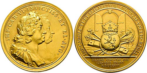 Karl VI. 1711-1740 - AU-Medaille ... 