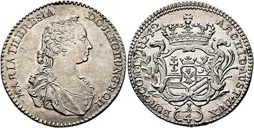 Maria Theresia 1740-1780 - 1/4 ... 
