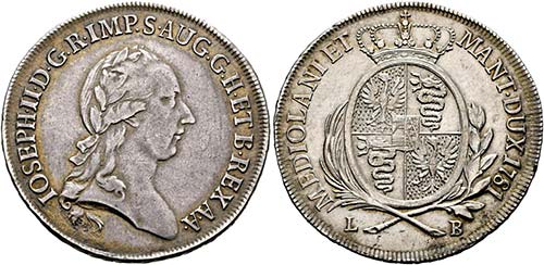 Josef II. 1765-1790 - 1/2 Scudo ... 