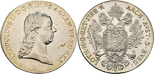 Leopold II. 1790-1792 - Taler 1792 ... 