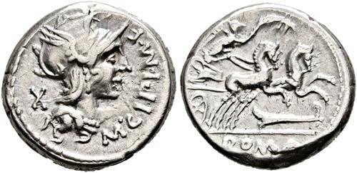 M. Cipius M.f. - Denarius (3,88 ... 