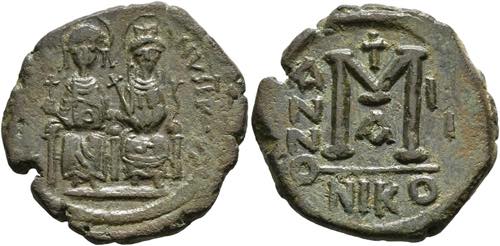 Iustinus II. (565-578) - Follis ... 