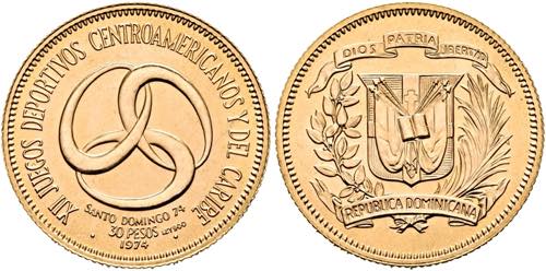 DOMINIKANISCHE REPUBLIK - 30 Pesos ... 