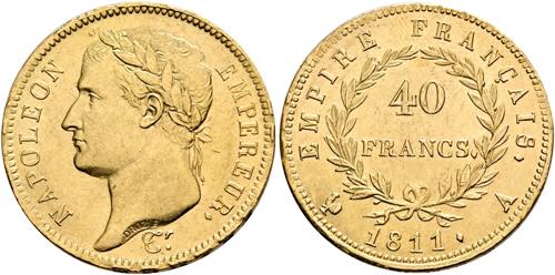 Napoleon I. 1804-1815 - 40 Francs ... 