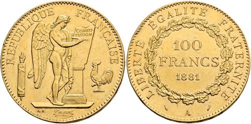 FRANKREICH - 100 Francs (29,03g) ... 