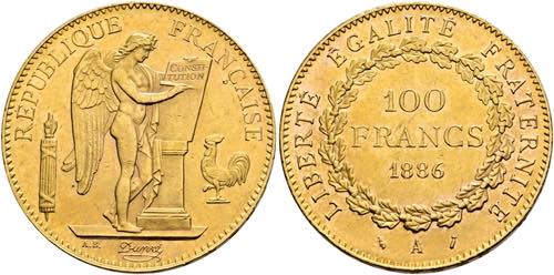 FRANKREICH - 100 Francs (32,26g) ... 