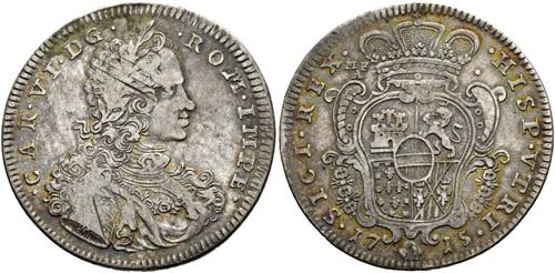 Carlo III/VI 1707-1734 - 1/2 ... 