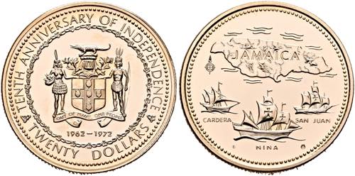 JAMAIKA - 20 Dollars (15,8g) 1972 ... 
