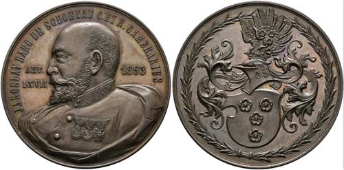 Prag - AE-Medaille (38mm) 1893 von ... 