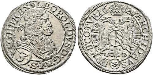 Leopold I. 1657-1705 - 3 Kreuzer ... 