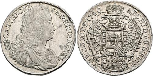 Karl VI. 1711-1740 - Taler 1740 KB ... 