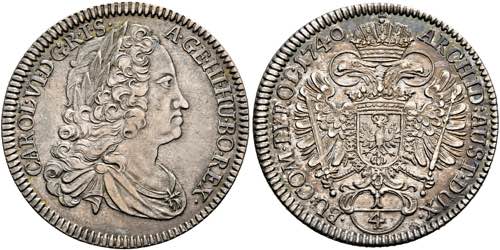 RDR - Karl VI. 1711-1740 - 1/4 ... 