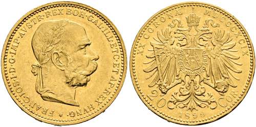 Franz Joseph 1848-1916 - 20 Kronen ... 