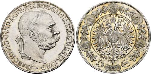 Franz Joseph 1848-1916 - 5 Kronen ... 