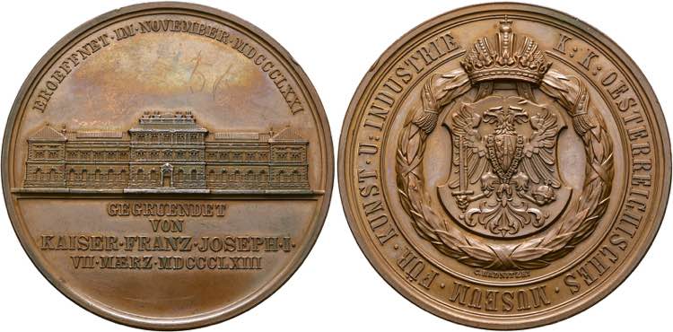 Wien - AE-Medaille (57mm) 1871 von ... 