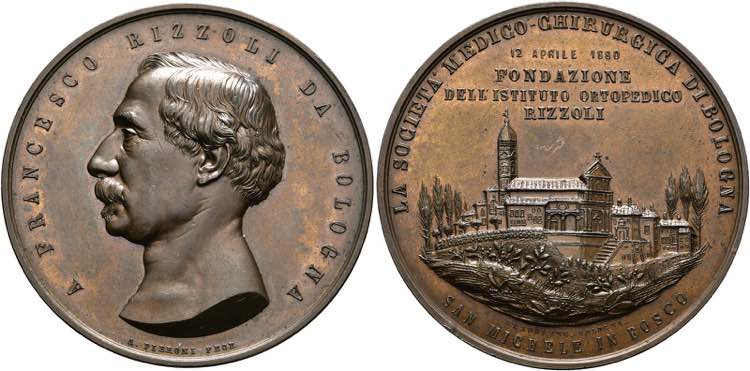 Bologna - AE-Medaille (55mm) 1880 ... 