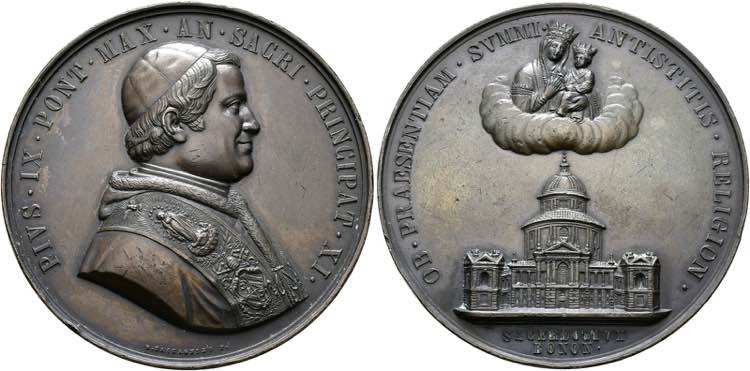 Pius IX. 1846-1878 - AE-Medaille ... 