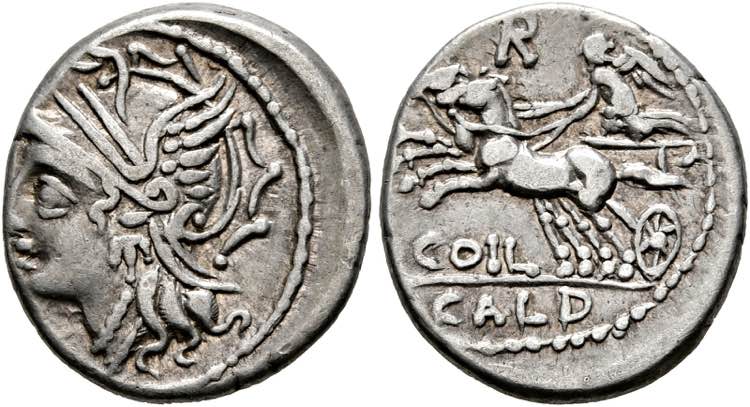 C. Coelius Caldus - Denarius (3,91 ... 