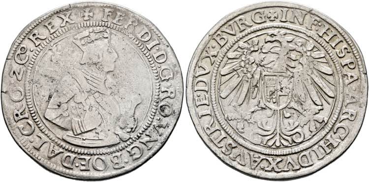 Ferdinand I. 1521-1564 - 1/2 Taler ... 