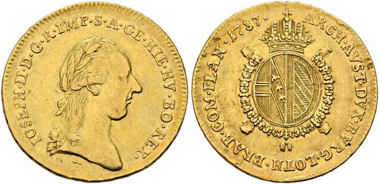 Josef II. 1765-1790 - 1/2 Sovrano ... 