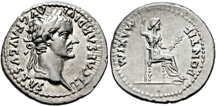 Tiberius (14-37) - Denarius (3,83 ... 