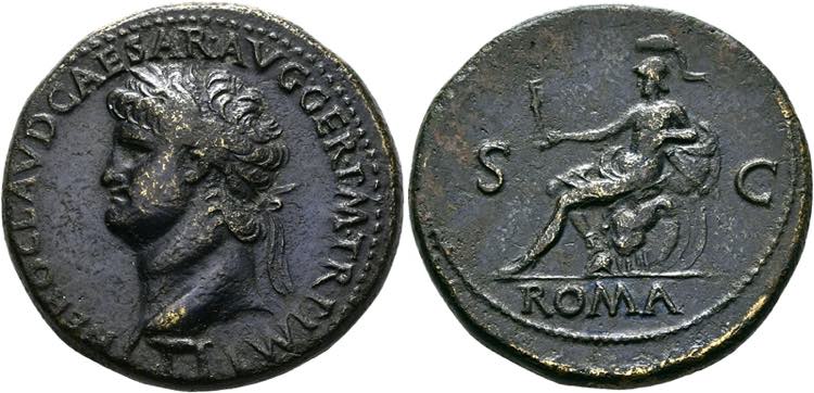 Nero (54-68) - Sestertius (27,25 ... 