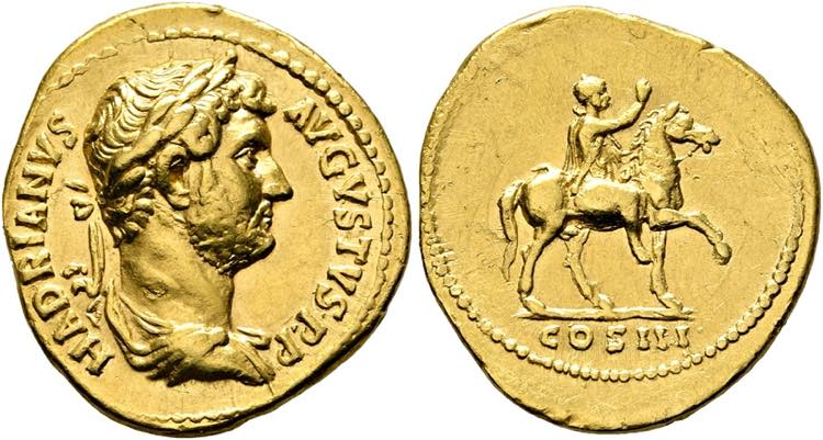 Hadrianus (117-138) - Aureus (7,20 ... 