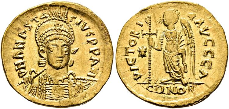 Anastasius I. (491-518) - Solidus ... 