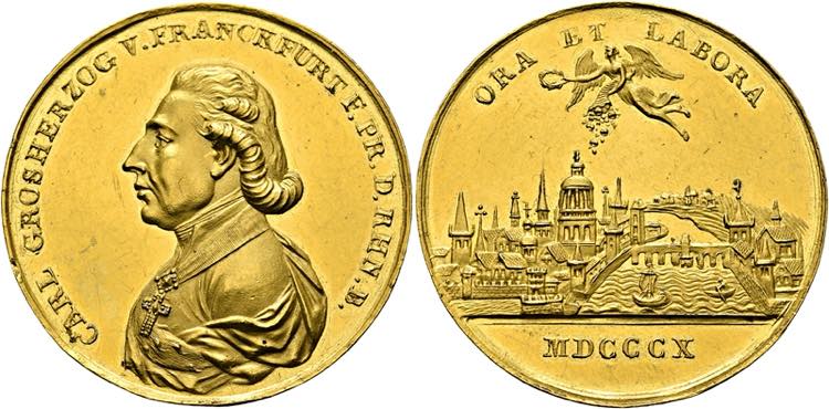 Frankfurt - AU-Medaille zu 10 ... 