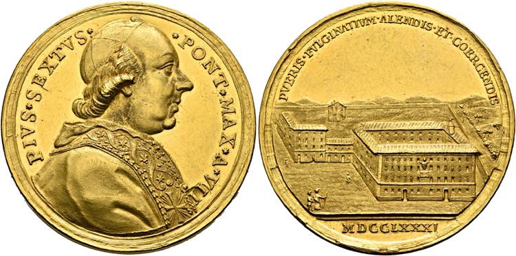 Pius VI. 1775-1799 - AU-Medaille ... 