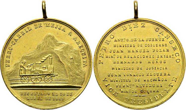 Peru - AU-Medaille (34,32g), ... 
