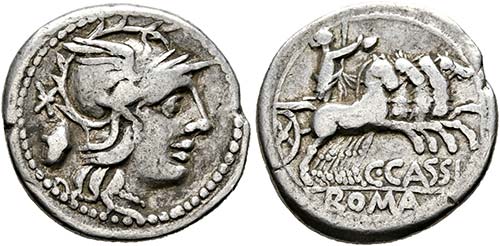 C. Cassius - Denarius (3,79 g), ... 