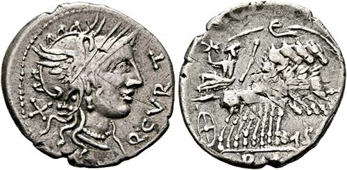 M. Iunius Silanus - Denarius (3,81 ... 