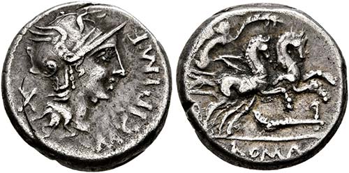 M. Cipius M.f. - Denarius (3,90 ... 